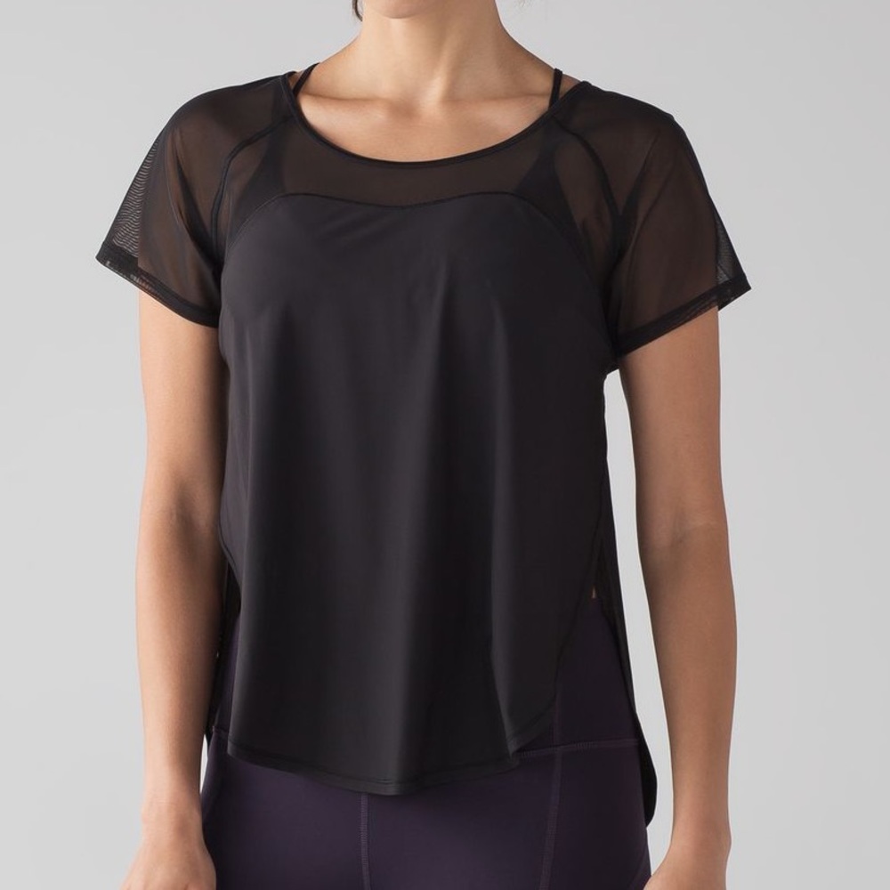Lululemon Anew T-Shirt Split Side Mesh Workout Top